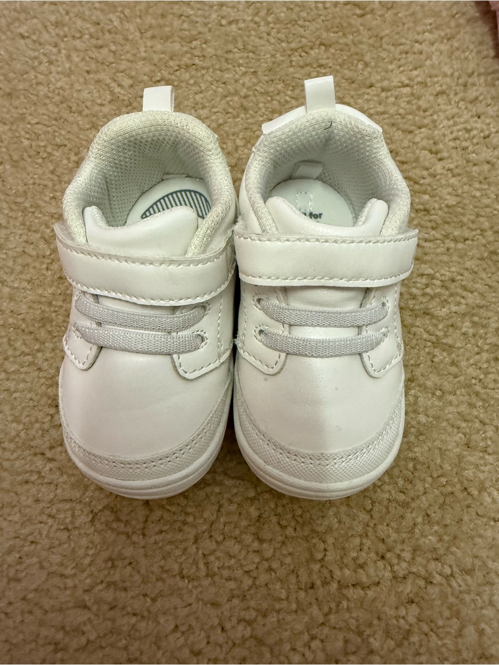 Stride Rite Toddler White Velcro Sneakers